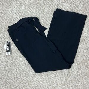 Studio 253 Pants Black Career Wide Waistband Hook & Zipper Closure NWT 12